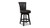 Henry 26” Armless Swivel Counter Height Bar Stool, Vintage Brown Faux Leather 4