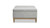 Knox 35" Square Storage Cocktail Ottoman, Opal Grey 4