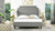 Helen Tall Upholstered Tufted Platform Bed Frame, Dark Heathered Grey 3