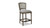 Triomphe Rattan Wicker High Back Armless Counter Bar Stool, Dark Heathered Grey 6