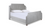 Addison King Channel Tufted Panel Bed Frame, Silver Grey 1