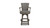 Williams 27” Swivel Counter Height Bar Stool, Dark Heathered Grey 3