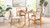 Scandi 54" 6-Seater Round Dining Table, Natural Light Brown 3