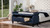 Jacqueline Tufted Roll Arm Storage Bench, Pacific Blue 12