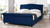 Nautlius King Bed Frame with Headboard & Footboard, Navy Blue 14