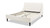 Aspen Vertical Tufted Headboard Platform Bed Set, Queen, Cloud White 5