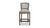 Triomphe Rattan Wicker High Back Armless Counter Bar Stool, Dark Heathered Grey 4