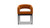 Mirah Modern Open Barrel Dining Chair, Burnt Orange Performance Velvet 4