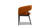 Mirah Modern Open Barrel Dining Chair, Burnt Orange Performance Velvet 7