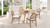 Panama 18.5" Curved Cane Rattan Side Dining Chair, Set of 2, Ivory White Boucle 3