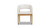 Mirah Modern Open Barrel Dining Chair, Eggshell White Linen 5