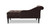 Harrison Tufted Roll Arm Chaise Lounge, Deep Brown 6
