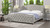Fontana Wingback Upholstered Platform Bed Frame, King, Silver Grey 3