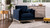 Knox 36" Modern Farmhouse Arm Chair, Dark Navy Blue Performance Velvet 11
