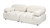 Marcel 72.5" Modular Modern 2-Piece Loveseat Sofa, Ivory White Boucle 4