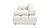 Marcel 72.5" Modular Modern 2-Piece Loveseat Sofa, Ivory White Boucle 5