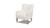 Nimbus 27.5" Curved Accent Chair, Ivory White Boucle 1