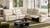 Malibu 130" Modern Power Motion 6-Piece Reclining Corner Sectional with Cup Holders, Cream Taupe Beige