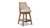 Bahama 26" Cane Rattan High-Back Swivel Counter Stool with Recessed Arms, Taupe Beige 4
