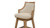 Bahama 26" Cane Rattan High-Back Swivel Counter Stool with Recessed Arms, Taupe Beige 11