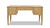 Dauphin Gold Accent 5-Drawer Wood Executive Desk, Natural Brown