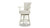 Williams 27” Swivel Counter Height Bar Stool with White Oak Wood Frame, White Pepper 1