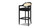 Americana 31" Mid-Century Modern Cane Back Bar Stool, Jet Black 1