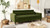 Elliot 84" Track Arm Sofa with Caster Turn Legs, Olive Green 2