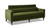 Elliot 84" Track Arm Sofa with Caster Turn Legs, Olive Green 5