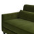 Elliot 84" Track Arm Sofa with Caster Turn Legs, Olive Green 11