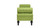 Lewis Bolstered Lounge Entryway Bench, Bright Chartreuse 5