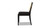 Panama 18.5" Curved Cane Rattan Side Dining Chair, Set of 2, Ebony Black Bouclé 5