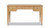 Dauphin 55" 3-Drawer Wood Executive Desk, Natural Brown