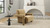 Ethan 28.5" Fully Upholstered Accent Arm Chair, Camel Brown Beige 11