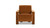 Ethan 28.5" Fully Upholstered Accent Arm Chair, Burnt Orange 4