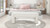 Hugo 49" Oval Fully Upholstered Bench, Milk Cream White Bouclé 11