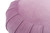 Pouffe 13" Round Pleated Accent Throw Pillow, Lavender 9