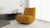 Rearden 35.5" Swivel Glider Manual Recliner Armless Lounge Chair, Butterscotch Yellow 2