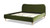 Roman Curved Headboard Upholstered Platform Bed, King, Olive Green 5