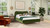 Roman Curved Headboard Upholstered Platform Bed, Queen, Olive Green 8