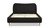 Roman Curved Headboard Upholstered Platform Bed, Queen, Ebony Black Bouclé 4