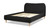 Roman Curved Headboard Upholstered Platform Bed, Queen, Ebony Black Bouclé 5