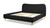 Roman Curved Headboard Upholstered Platform Bed, King, Ebony Black Bouclé 5