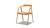 Simeon 21" Scandinavian Sculpted Oak Wood Dining Chair, Warm Natural Brown 1