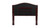 Myrina Freestanding or Floating Woven Wingback Headboard, Queen & Full, Rich Brown 7
