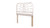 Tiana Freestanding or Floating Rattan Boho Headboard, Queen & Full, White Washed 6