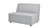 Cleo 45.5" Modular Upholstered Deep Seating Patio Armless Loveseat, Light Gray 1