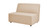 Cleo 45.5" Modular Upholstered Deep Seating Patio Armless Loveseat, Almond Beige 1