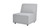 Cleo 30" Modular Upholstered Deep Seating Patio Armless Chair, Light Gray 1