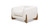 Alpine 43.5" Sherpa Arm Chair, Ivory White 1